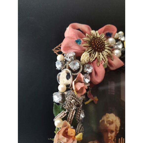 Jeweled Frame Vintage Marilyn Monroe Photo, Handmade, One of a Kind, Unique Gift - Picture 5 of 12